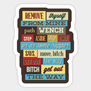 colorful typography Sticker